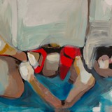 Akt 40, akryl na płótnie 100x70cm, 2017