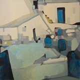 Grecja 7, olej na płótnie, 100x100cm, 2016