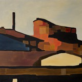 Stara fabryka 3, olej na płótnie, 100x70cm, 2015