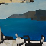 Taras 2, olej na płótnie, 60x120cm, 2014