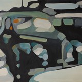 Parking, olej na płótnie, 75x50cm, 2012