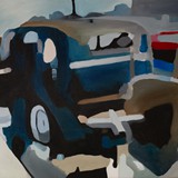 Parking 1, olej na płótnie, 80x60cm, 2012