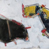 Corrida _1, akryl na płótnie, 100x70cm, 2021