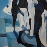 Fashion 1, olej na płótnie, 70x100cm