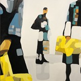 Fashion 14, olej na płótnie, 70x100cm, 2022