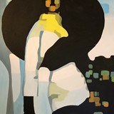 Fashion 16, olej na płótnie, 70x100cm, 2022