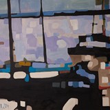 Barki 1, olej na płótnie, 2014