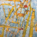 Diabelski młyn, akryl na płótnie 100x150cm, 2021