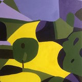 Krajobraz nr 18, akryl na płótnie,  60x90cm, 2023