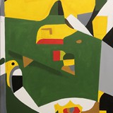 Krajobraz nr 28,  akryl na płótnie, 70x140cm,  2024