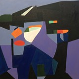 Krajobraz nr 9, akryl na płótnie, 60x60cm, 2023(21)