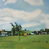 Letnie przedpołudnie, olej na płótnie 100x80cm, 2015