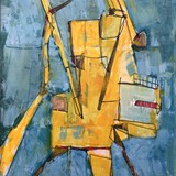 Machina, akryl na płótnie 100x140cm, 2021