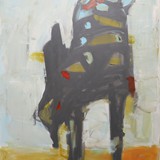 Wędrowcy, akryl na płótnie, 70x100cm