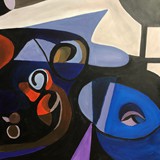 Martwa natura_20233, akryl na płótnie, 70x100cm, 2023 