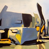 Martwa natura z czajniczkiem i cukierniczką 1, olej na płótnie, 2012