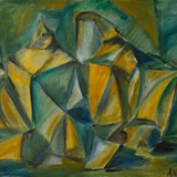 Martwa natura z karafką, olej na płótnie, 1994