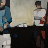Dwójka z trio 2,  olej na płótnie, 70x100cm, 2012