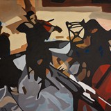 Kwartet, akryl na płótnie, 100x80cm, 2013