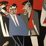 Politycy, akryl na płótnie, 2023