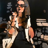 Łucja, akryl na płótnie, 70x100cm