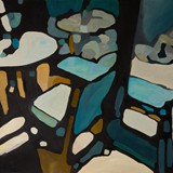 In a Paris cafe 1, olej na płótnie, 100x70cm, 2016