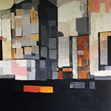 Kominek, olej na płótnie, 80x100cm, 2015