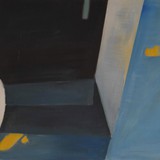 Kompozycja z żółtymi akcentami, olej na płótnie, 73x60cm, 2011